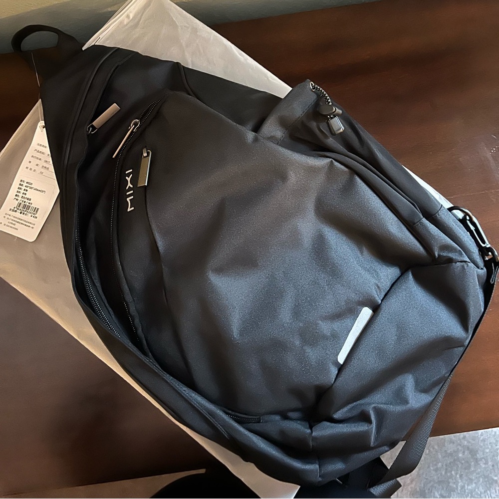 Hanke Sling Bag Backpack One Shoulder Bag Hiking Travel Crossbody with USB Port